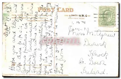 Cena orientalista — mulher deitada e nodriza com bebê — editor: Liverpool Corporation — Verso