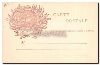 Paul Bourget — retrato na biblioteca — Les Annales Politiques et Littéraires — Verso