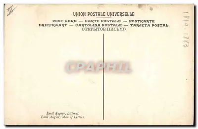 Emile Augier, Escritor — Museu de Versailles — Dubufe, n°278 — Verso