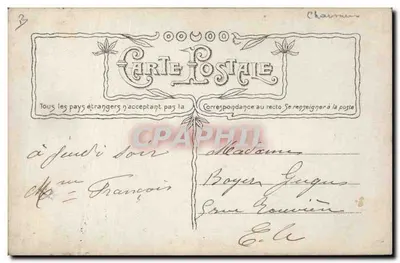 Mulher com casaco e botina — A Calçada Lugand — editor Lummam, n°3732 — Verso