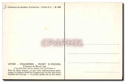 Chateaubriand — Litografia de Delpech, cópia de Girodet — Coleção do Syndicat d'initiatives — Verso