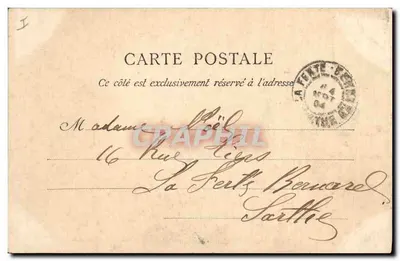 PARIS - Parc Monceau. Beeld van Guy de Maupassant. — Achterkant