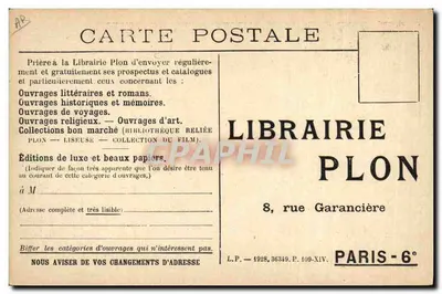 Henry de Jouvenel — Autor de La vida orageuse de Mirabeau — Foto G.-L. Manuel frères, N° 14 da coleção Le Roman des grandes existences — Verso