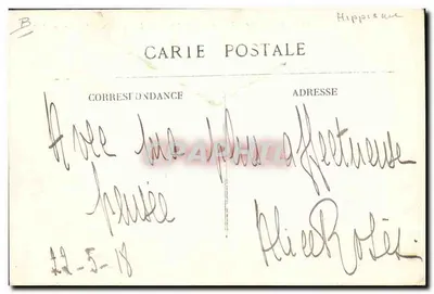 Uriage-les-Bains — A competição hípica — E.R. n°1333 — Verso