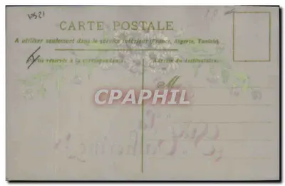 Santa Catarina — Votos — Carta postal francesa — Verso