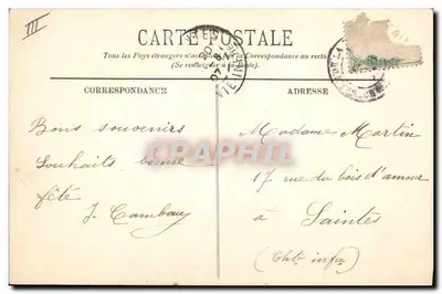 La Pertuisane, Controtorpediniere — A. Bougault, n° 512 — Verso