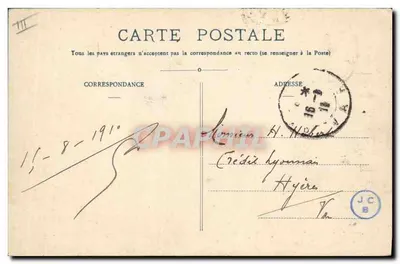 De "Patrie", Kruiser van 15.000 ton, met vlag van de Admiraal Jonquières, 1909-1910 — A. Bougault — Achterkant