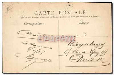 O « Queydon », Cruiser Cuirassé — A. Bougault, n° 533 — Verso