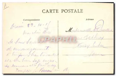 Okręg Ancenis — Czapka pani SAGER — Librairie R-enou, Ancenis — Rewers