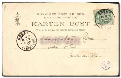 Le Coiffes Bretonnes — Bambina — Collezione E. R. n° 1001 — Verso