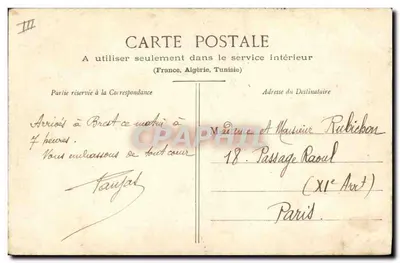 Giovane ragazza di Châteaulin — Studi di acconciature — Collezione Lebigot, Brest — Verso