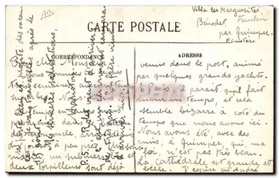 Jovem moça de Douarnenez em traje de festa — Mœurs e Types Bretons, n°95 — LL. — Verso