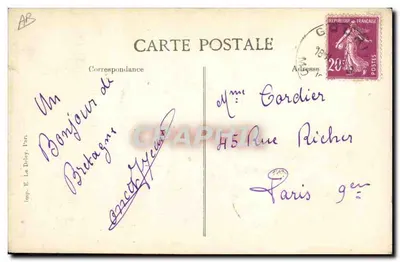 Paysan de Plouaré — COSTUMES BRETONS — B.D. n°342 — Verso