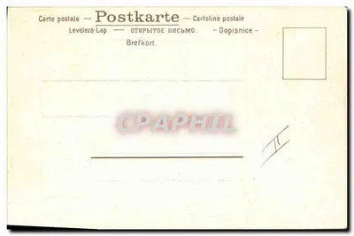 Jovem casal em traje da época — cena bucólica — série 429 — Verso