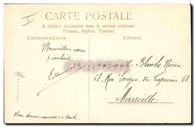 Kwitki mleczu i trawy — Dekor Art Nouveau — Wydawca K.F. BUREAUX PARIS — Rewers