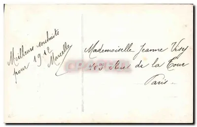 Mulher em pele — Boa Ano 1907 — Editor Tiuurtle — Verso