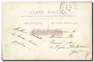 Homem com capa de pele — Boa Ano — ABN 546 — Verso