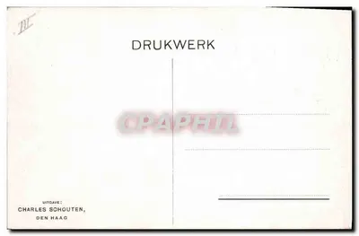 Solemnse zitting in een grote zaal — uitgever Charles Schouten, Den Haag — Achterkant