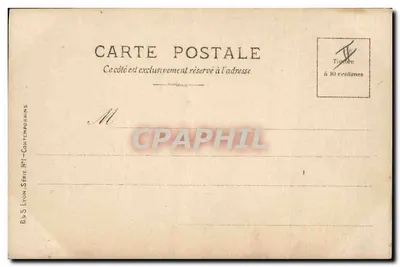 Portrait de Delcassé — photographie d'homme en costume avec lunettes — éditeur OGERAU PARIS — Verso