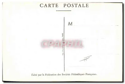 Guillaume Fouquet de la Varane — Dia do Selo 1946 — Editada pela Federação das Sociedades Filatélicas Francesas — Verso