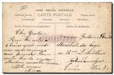Polaire — Paryż, wydane przez Rousset-Loujé, n° 1074 — Rewers