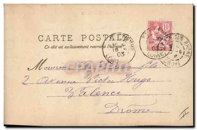 Retrato de homem — Coquelin Aîné em Toulon (St-Ulphenne) — O.E.P. — Verso