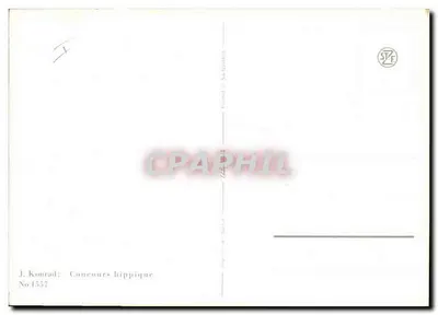 Concurso hípico — Suíça — J. Konrad, No 1557 — Verso