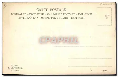 Mulher com cavalo — ilustração — M. M. Vienne, n° 377 — Verso