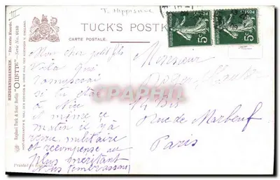 घोड़ों की दौड़ - बाधा के ऊपर कूदना - टक के पोस्टकार्ड, श्रृंखला 'हिंडरनिसरेनन' — पीछे
