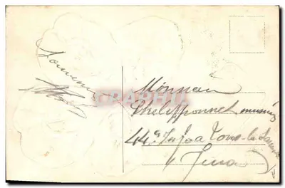 Ano Feliz 1908 — trevo de quatro folhas — editor não identificado — Verso