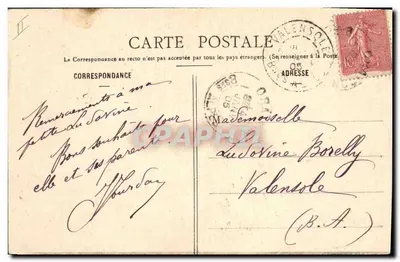 Saint-Christophe — Frohe Neujahr 1905 — Phototypie A. Béarset, Nancy — Rückseite