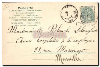 Iris — Heureuse Année 1905 — Stawell — Verso