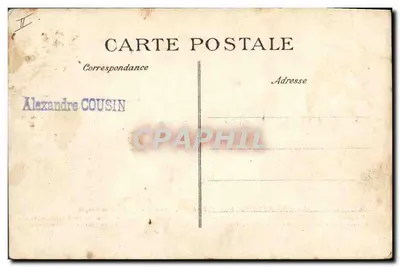 Marine Nationale — "Paris" — cuirassé d'escadre dreadnought, éditeur E.D. — Verso