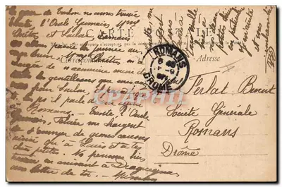 De « Queydon », Kruiser met pantser — serie 533 — uitgever A. — zegel 10c — Achterkant