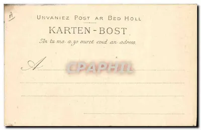 Młoda kobieta z Saint-Cast — Brzeg Emeraude — Kolekcja Villard, Quimper — Rewers