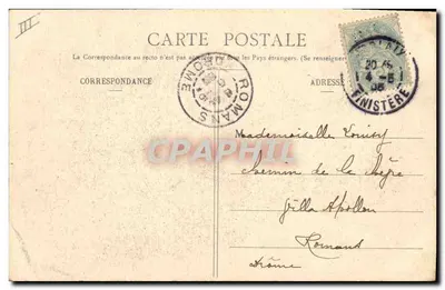 Mulher em vestido de oração — Em Orações — Coleção H. L. n° 804 — Verso