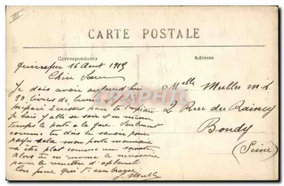 Stroje z Resperden i Coray — Zbiór Villard Quimper — nr 4240 — Rewers