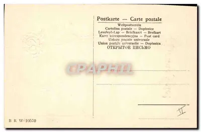 Żółty kwiat i gwiazdy — Szczęśliwe święta! — BRW 10570 — Rewers