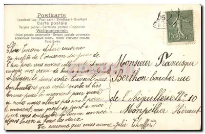 Florek trójkątny — karta życzeń — wydawca nieznany — Rewers