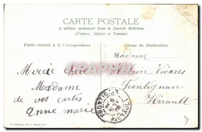 Arranjos de flores de muguet — editor K.F. éditeurs, série 1023 — Verso