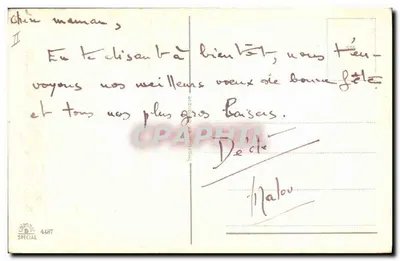 Dziecko grające z ptakami — Szanujesz, Mamo — Imp. Malou, n° 4487 — Rewers