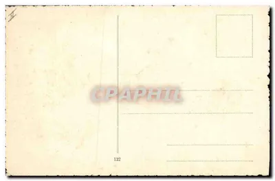 Młoda kobieta w żółtej sukni i kapeluszu — ilustracja — seria 122 — Rewers