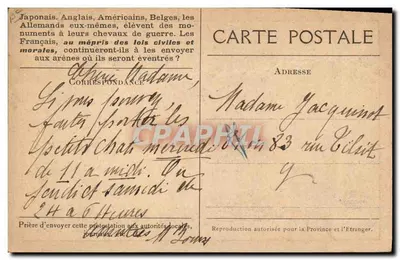 Batalha de cavalos — caricatura anti-guerra — editor: Maistre Whitechurch — Verso