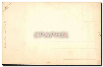 Testa di cavallo con bardatura — illustrazione — C. C. M. (editore), n° 1074 — Verso