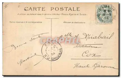 Corrida de cavalos — salto de obstáculos — S.D.237, Ed. Toulouse 'Apis' — Verso