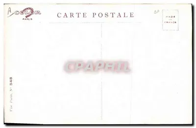Calendário de dezembro — flores de primavera — A COLOR Paris, N° 548 — Verso