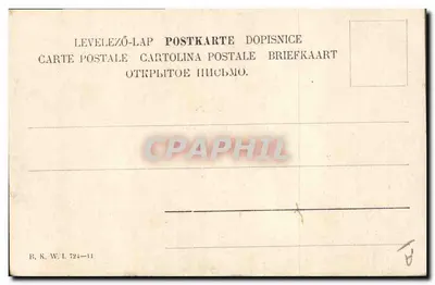 Paisaje de otoño — noviembre — editor B. K. W. I. n° 724-11 — Reverso