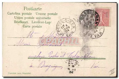 Dobry Rok — 1904 — Timothée Jacot, Neuchâtel — Rewers