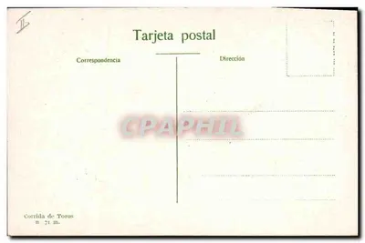 Pase de mullets — Corrida de Toros n° 71 m. — Wydawca nieodczytelny — Rewers