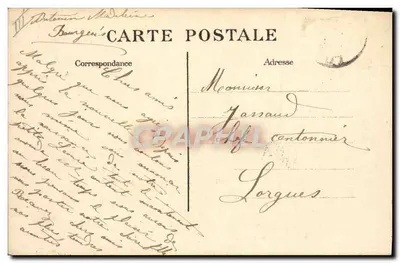 O Couraçado "République" em Toulon — danificado pela explosão do Couraçado "Liberté" em 25 de setembro de 1911 — editor não visível — Verso